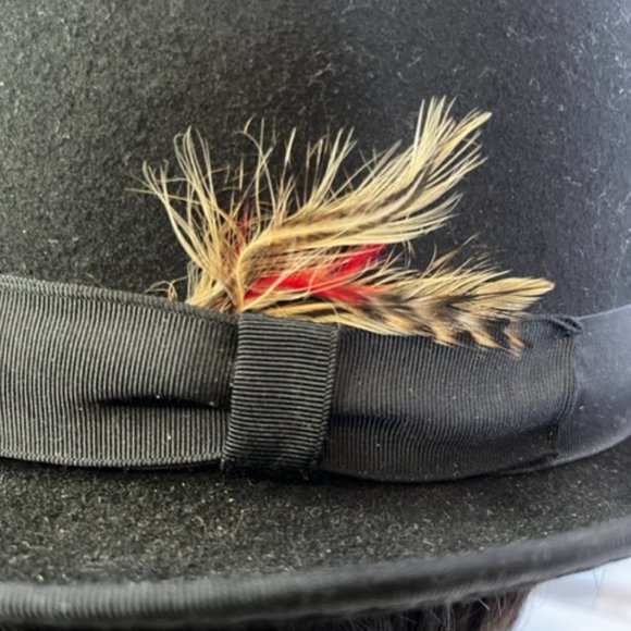 Scala Black Men's Felt Fedora - Picture 3 of 7